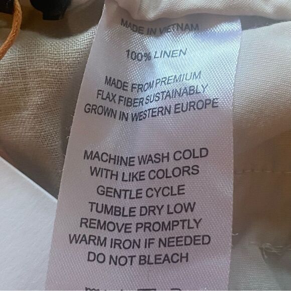 Quince New With Tags 100% Linen Wide Leg Pants Size XL - Picture 4 of 11